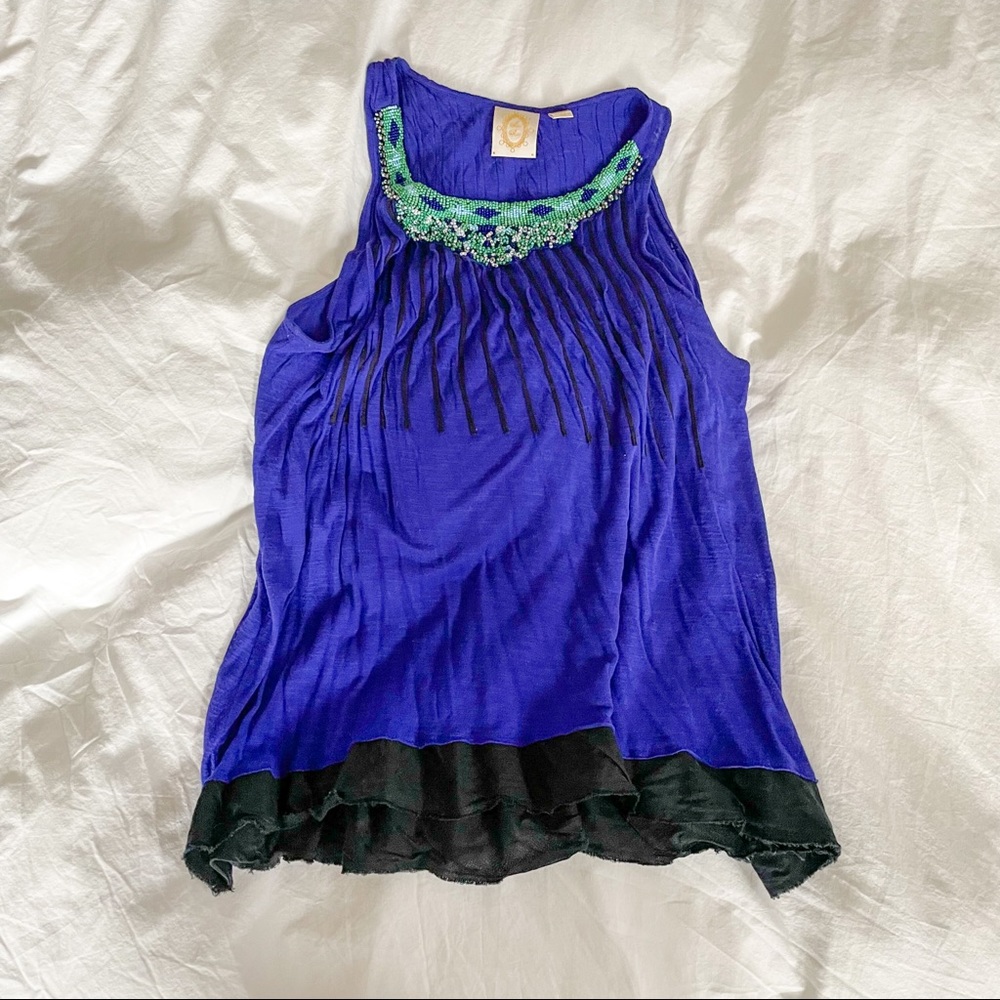 Anthropologie brand beaded top
